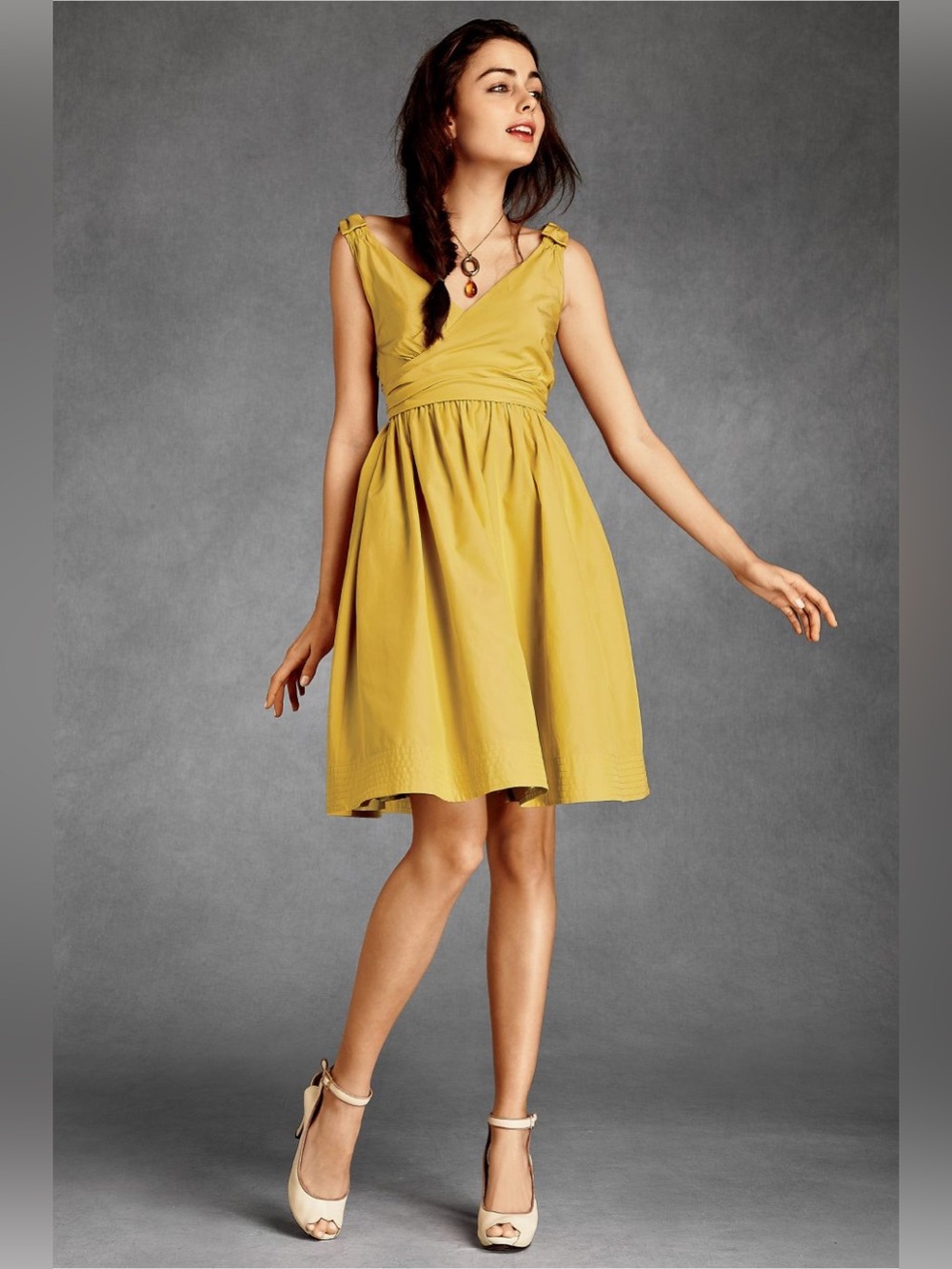 Anthropologie / Hitherto | Beriribboned Sunshine Dress, Size 8